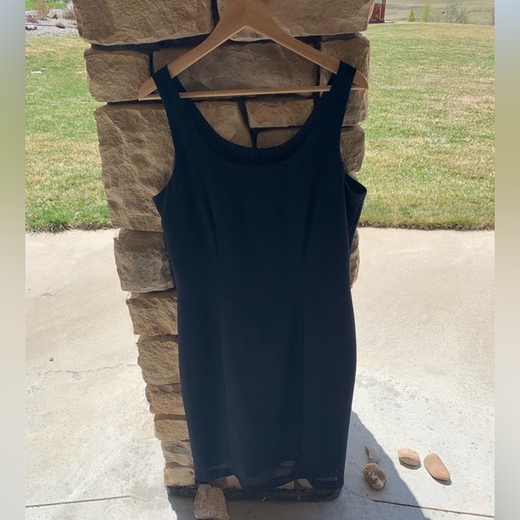 Vintage Navy blue mark edwards dress and cover up - Picture 7 of 7